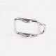 Stainless steel messenger style needle waist belt buckle 25mm