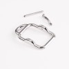 Stainless steel messenger style needle waist belt buckle 25mm