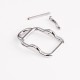 Stainless steel messenger style needle waist belt buckle 25mm