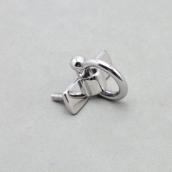 High quality stainless steel parted round handle tabs, 2pc/lot