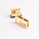 Stainless steel rectangle flat face twist bag lock