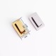 Stainless steel rectangle flat face twist bag lock