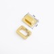 Stainless steel rectangle spring latch bag lock