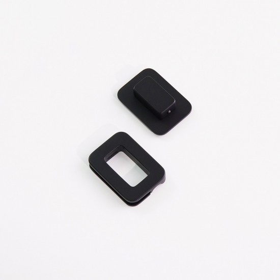 Stainless steel rectangle spring latch bag lock