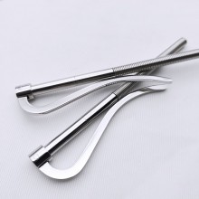 Stainless steel spring money clip, 8cm, gold and silver