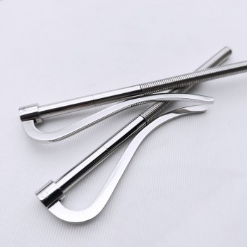 Stainless steel spring money clip, 8cm, gold and silver