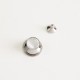 Stainless steel spring press shell bag lock