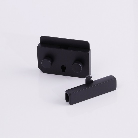 Stainless steel square beveled corner mortise bag lock