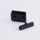 Stainless steel square beveled corner mortise bag lock