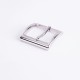 Stainless steel square curved needle waist belt buckle 35mm