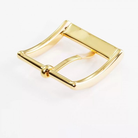 Stainless steel square curved needle waist belt buckle 35mm