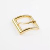 Stainless steel square curved needle waist belt buckle 35mm