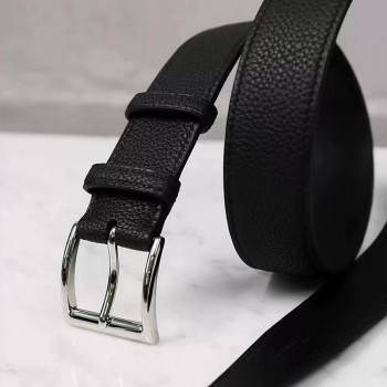 Stainless steel square curved needle waist belt buckle 35mm
