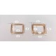 Stainless steel square buckle 4pc/lot, 12mm, 15mm, 20mm, 26mm