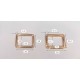 Stainless steel square buckle 4pc/lot, 10mm, 12mm, 15mm, 20mm, 26mm