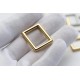 Stainless steel square buckle 4pc/lot, 10mm, 12mm, 15mm, 20mm, 26mm