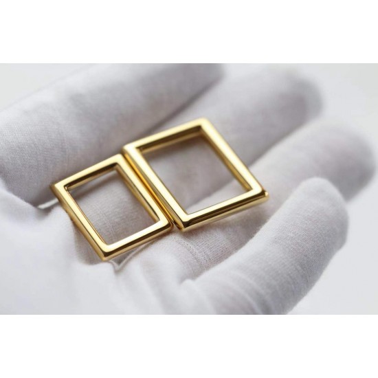 Stainless steel square buckle 4pc/lot, 10mm, 12mm, 15mm, 20mm, 26mm