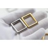Stainless steel square buckle 4pc/lot, 10mm, 12mm, 15mm, 20mm, 26mm