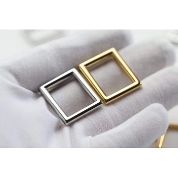 Stainless steel square buckle 4pc/lot, 10mm, 12mm, 15mm, 20mm, 26mm