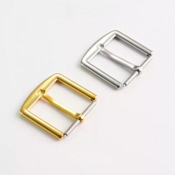 Stainless steel square top edge curved needle waist belt buckle 30mm, 2pc/lot