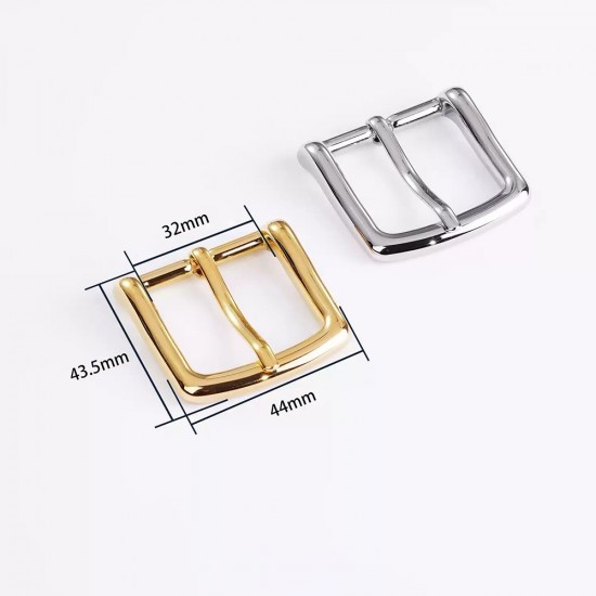 Stainless steel thick thread square needle waist belt buckle 32mm 