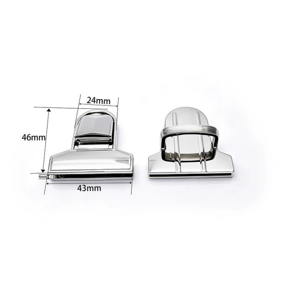 High quality stainless steel tongue latch bag lock