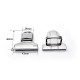 High quality stainless steel tongue latch bag lock