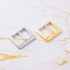Stainless steel trapezoid thread needle buckle 25mm 2pcs/lot