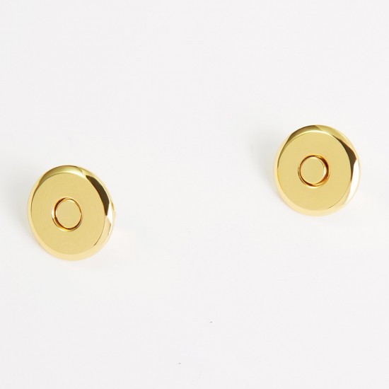 Solid brass no lid thin magnetic button, 14mm, 18mm, 5pc/lot