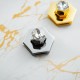 Hermes quality, stainless steel Swarovski crystal twist lock