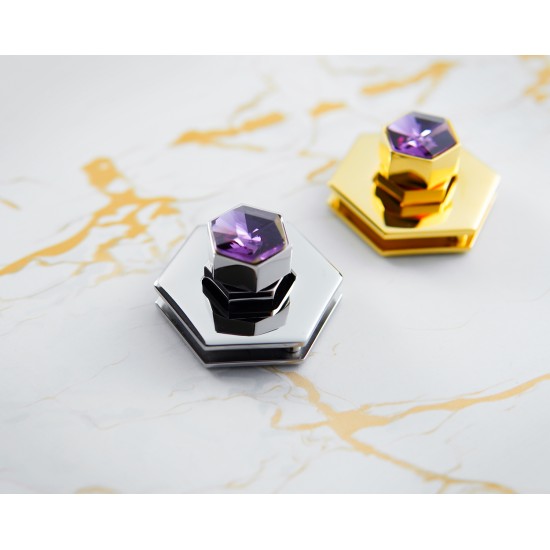 Hermes quality, stainless steel Swarovski crystal twist lock