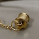 Stainless steel tassel bell with key ring 2pc/lot