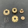 Solid brass tortoise shell snap, 20pc/lot