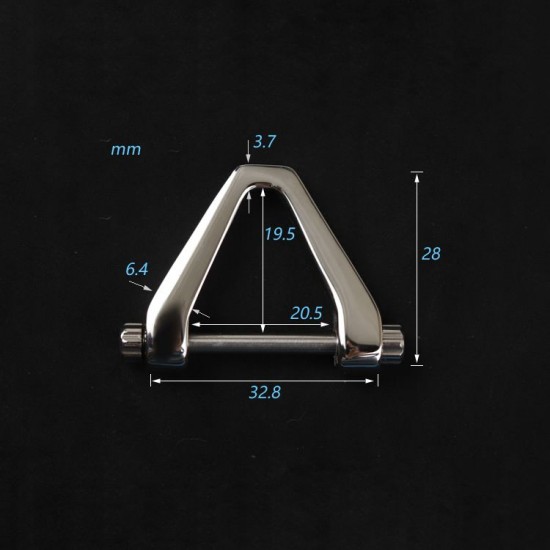 1pc/lot stainless steel triangle D ring