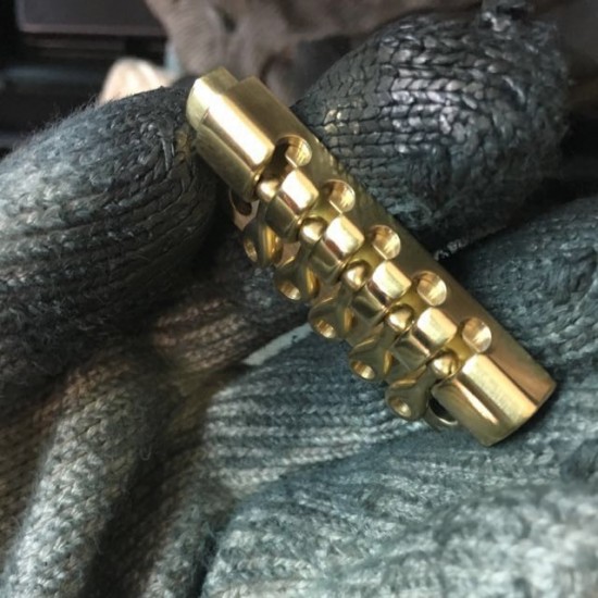 Solid brass key hook, key holder, key ring