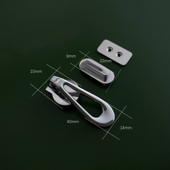 High quality stainless steel bag lock, wallet lock, waterdrop lock