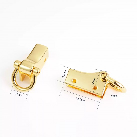 Zinc alloy ring bag hangers, tabs, 4pc/lot