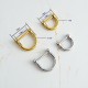 High quality stainless steel horse hoof bar ring, 4pc/lot