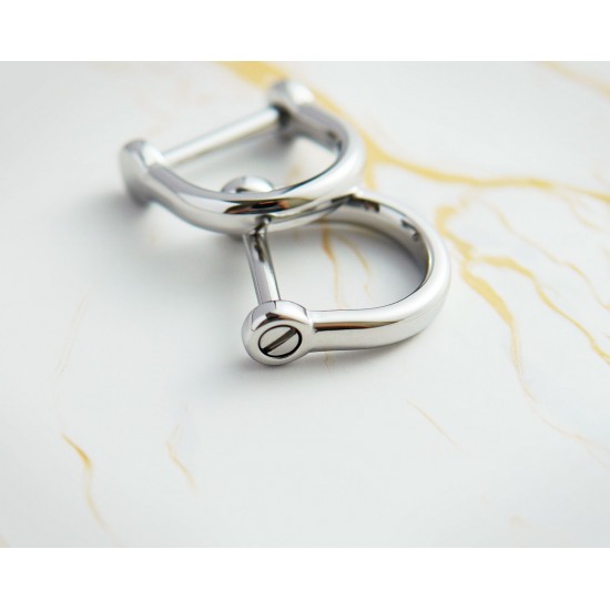 High quality stainless steel horse hoof bar ring, 4pc/lot