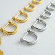 High quality stainless steel horse hoof bar ring, 4pc/lot