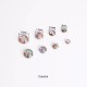 Stainless steel shell decoration buttons, 5pc/lot