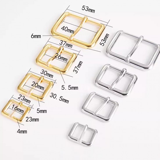 Stainless steel rectangle pin needle buckle 4pc/lot
