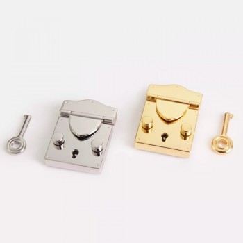 Stainless steel vintage style bag slot lock