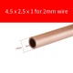 H62 solid brass, T2 red copper tube, 5 pcs/lot