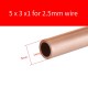 H62 solid brass, T2 red copper tube, 5 pcs/lot