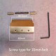 Solid brass waist belt clamp