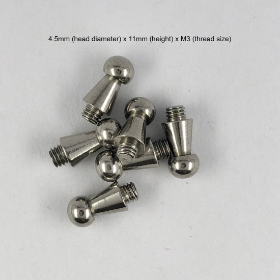 Stainless steel waist belt buckle stud, 50pcs/lot