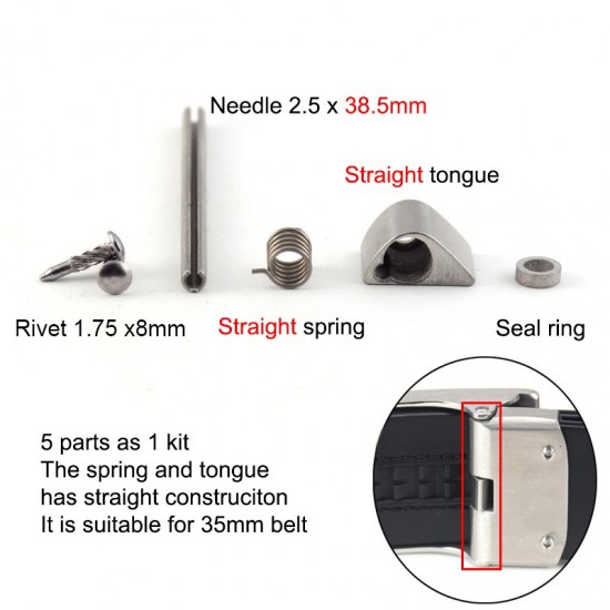Stainless steel waist belt buckle parts