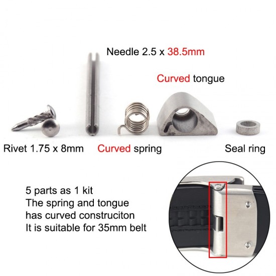Stainless steel waist belt buckle parts