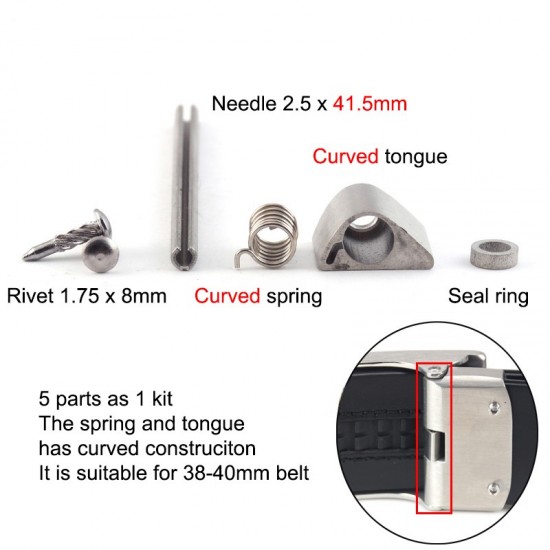 Stainless steel waist belt buckle parts